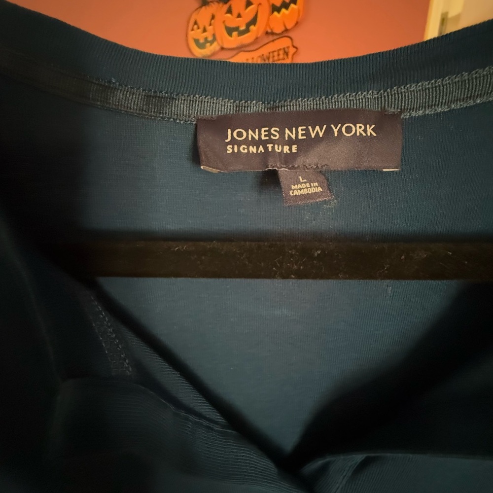 Jones New York Blue Long Sleeve Top *GREAT USED CONDITION* - Picture 8 of 8